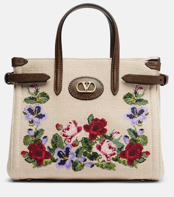 Antibes Medium canvas top-handle bag | Valentino Garavani