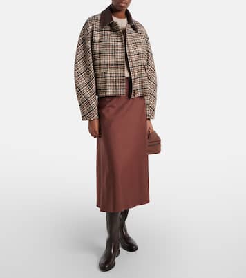 Wool-blend midi skirt | Brunello Cucinelli