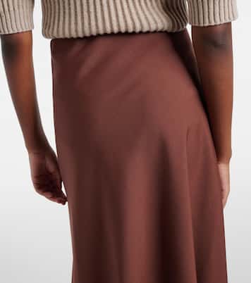 Wool-blend midi skirt | Brunello Cucinelli