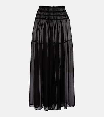 Gonna lunga Irresistible in chiffon di seta | Eres