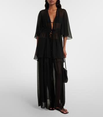 Gonna lunga Irresistible in chiffon di seta | Eres