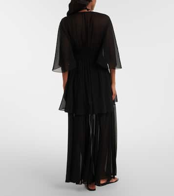 Gonna lunga Irresistible in chiffon di seta | Eres