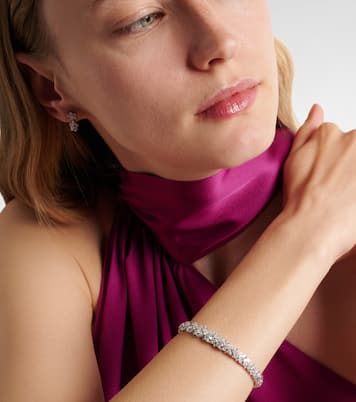 Armreif Y-Couture aus 18kt Weißgold mit Diamanten | Yeprem