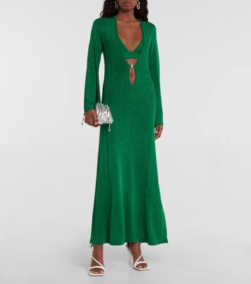 Robe longue métallisée | Dodo Bar Or