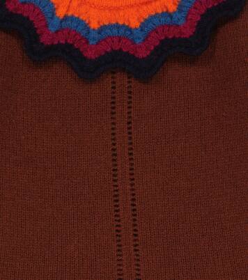 Amberley wool-blend dress | Caramel