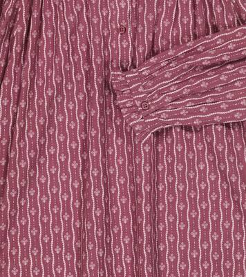 Folsom floral cotton blouse | Caramel