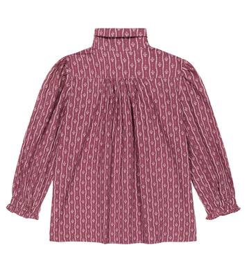 Folsom floral cotton blouse | Caramel