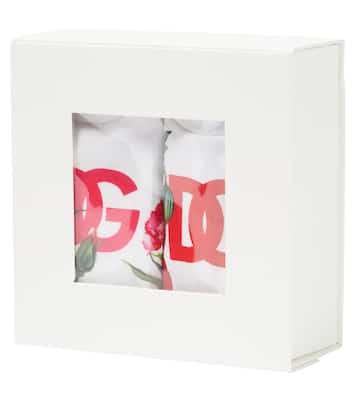 Baby set of 2 logo cotton bodysuits | Dolce&Gabbana Kids