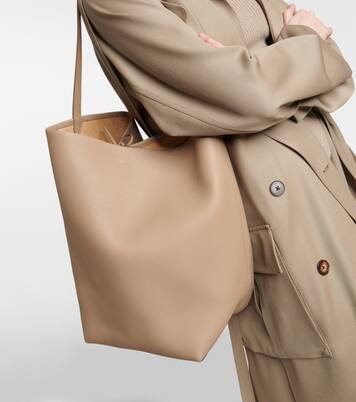 Park Large leather tote bag | The Row