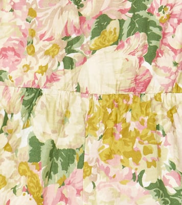 Squirrel floral cotton playsuit | The Animals Observatory