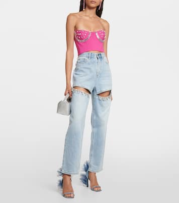 X Sergio Rossi Sandalen Amazona aus Denim | Area