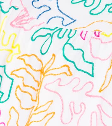 Embroidered cotton and linen top | Marc Jacobs Kids