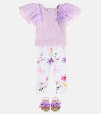 Tulle cotton T-shirt | Monnalisa