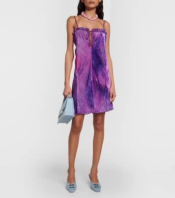 Robe en velours de soie mélangée | Acne Studios