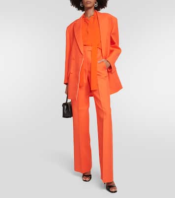 Schluppenbluse aus Seide | Valentino