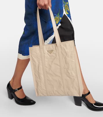 Small leather tote bag | Prada