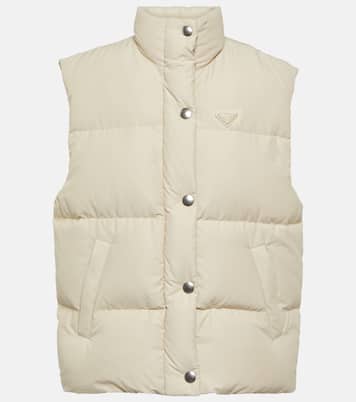Veste doudoune sans manches à logo | Prada