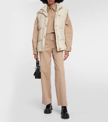 Veste doudoune sans manches à logo | Prada
