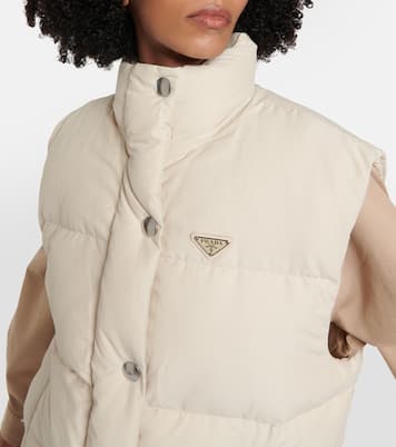 Veste doudoune sans manches à logo | Prada