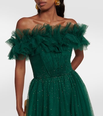 Verzierte Robe aus Tüll | Jenny Packham