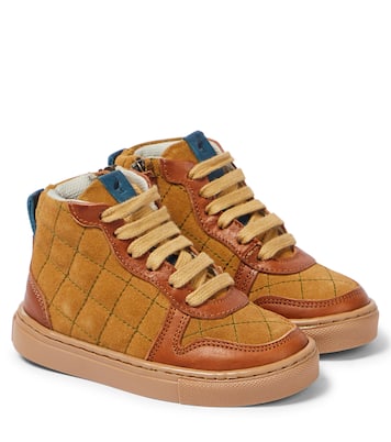 Quilted leather sneakers | Petit Nord