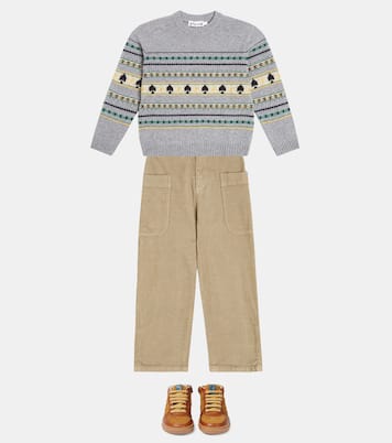 Quilted leather sneakers | Petit Nord