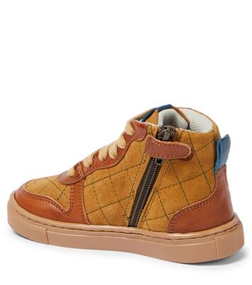 Quilted leather sneakers | Petit Nord