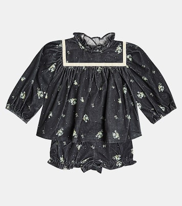 Bébé – Ensemble top et culotte bloomer Ayame en velours côtelé | C'era Una Volta