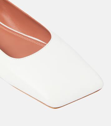 Ane embellished leather ballet flats | Amina Muaddi