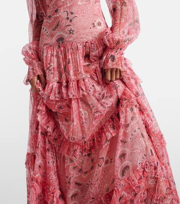 Robe longue en soie | Etro