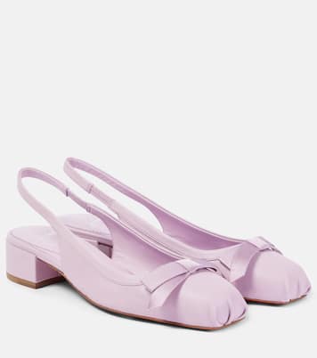 Mamaflirt 30 leather slingback pumps | Christian Louboutin