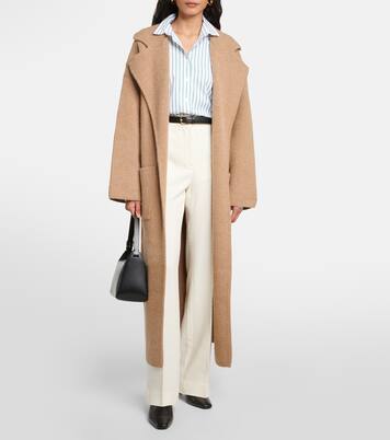 Ribbed-knit wool-blend coat | Toteme