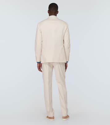 Cotton and cashmere-blend suit | Brunello Cucinelli