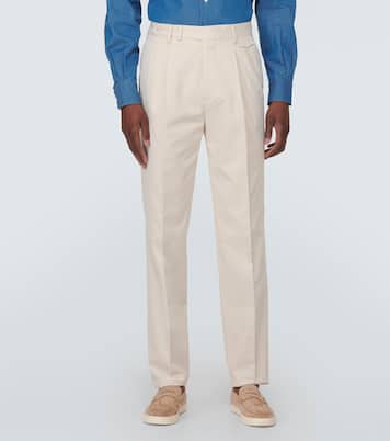 Cotton and cashmere-blend suit | Brunello Cucinelli