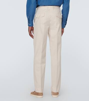 Cotton and cashmere-blend suit | Brunello Cucinelli