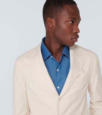 Cotton and cashmere-blend suit | Brunello Cucinelli