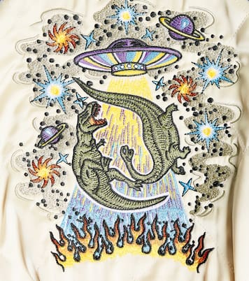 Haru embroidered satin bomber jacket | Molo