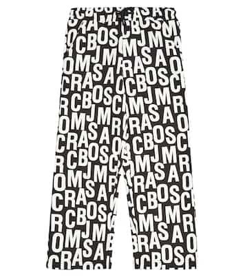 로고 코튼 블렌드 스웨트팬츠 | Marc Jacobs Kids