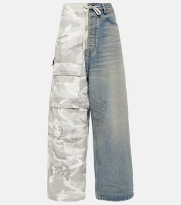 Cotton ripstop and denim cargo pants | Balenciaga