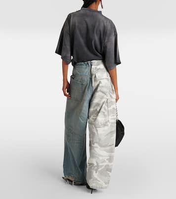 Cotton ripstop and denim cargo pants | Balenciaga