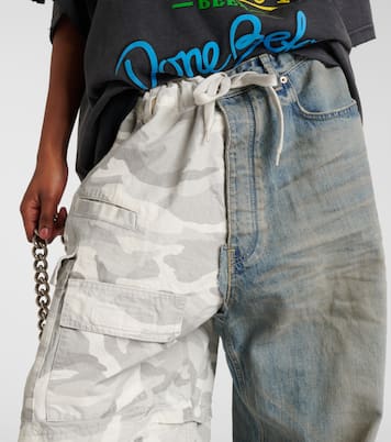 Cotton ripstop and denim cargo pants | Balenciaga