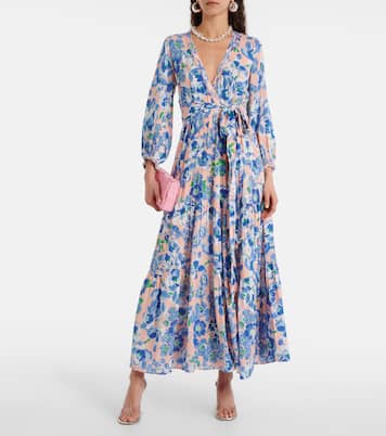 Robe longue Emily à fleurs | Poupette St Barth