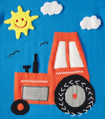 Jacquard cotton and wool sweater  | Stella McCartney Kids