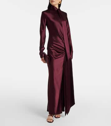 Maxikleid Emilie aus Satin | Galvan