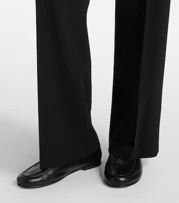 Dina wool-blend straight pants | The Row