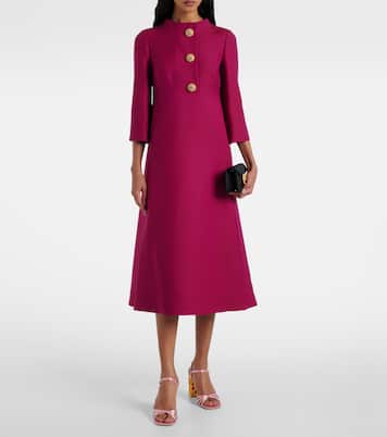 Embellished Crepe Couture midi dress | Valentino