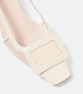 Belle Vivier 45 leather slingback pumps | Roger Vivier