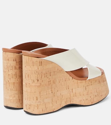 Mara 135 patent leather platform sandals | Paris Texas