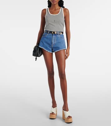 Mara 135 patent leather platform sandals | Paris Texas