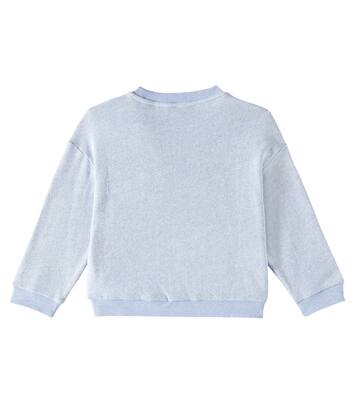 Rosalia embroidered cotton terry sweatshirt | Louise Misha